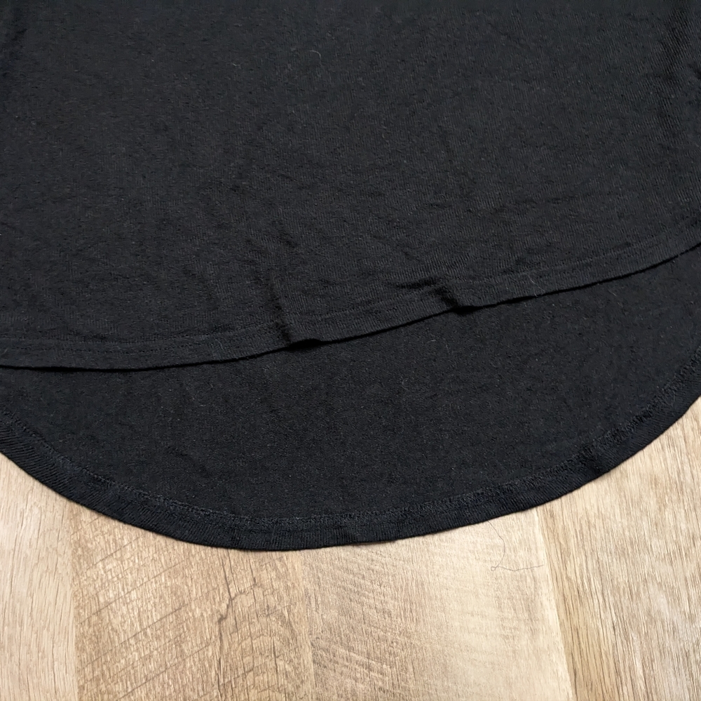 Free Press Black Sweater Top Reads Snug Life Size Small - Picture 8 of 8